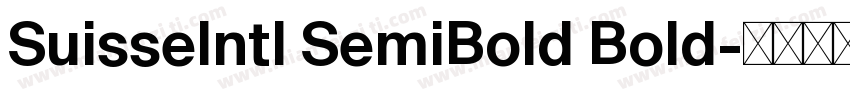 SuisseIntl SemiBold Bold字体转换